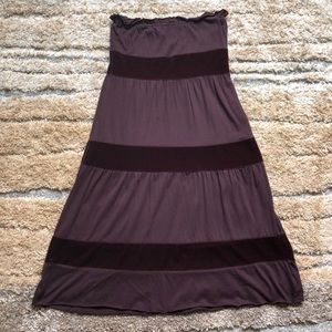 EUC Francesca’s velvet striped dress